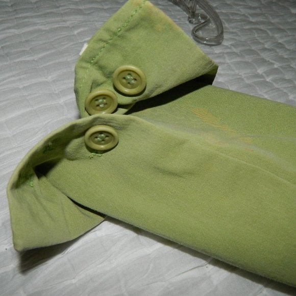 Theory Apple Green Cotton Classic Everyday Unlined Jacket/Blazer Size 0 - Picture 9 of 15